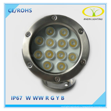 12W Stainless Steel LED Found Light for Fountain